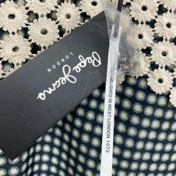 PEPE JEANS Dulwich Natalie crochet detail top size xxs - Picture 2 of 5